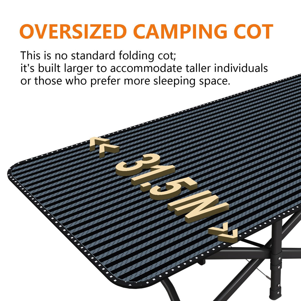 31.5" Wide Camping Cot with Pad C5643