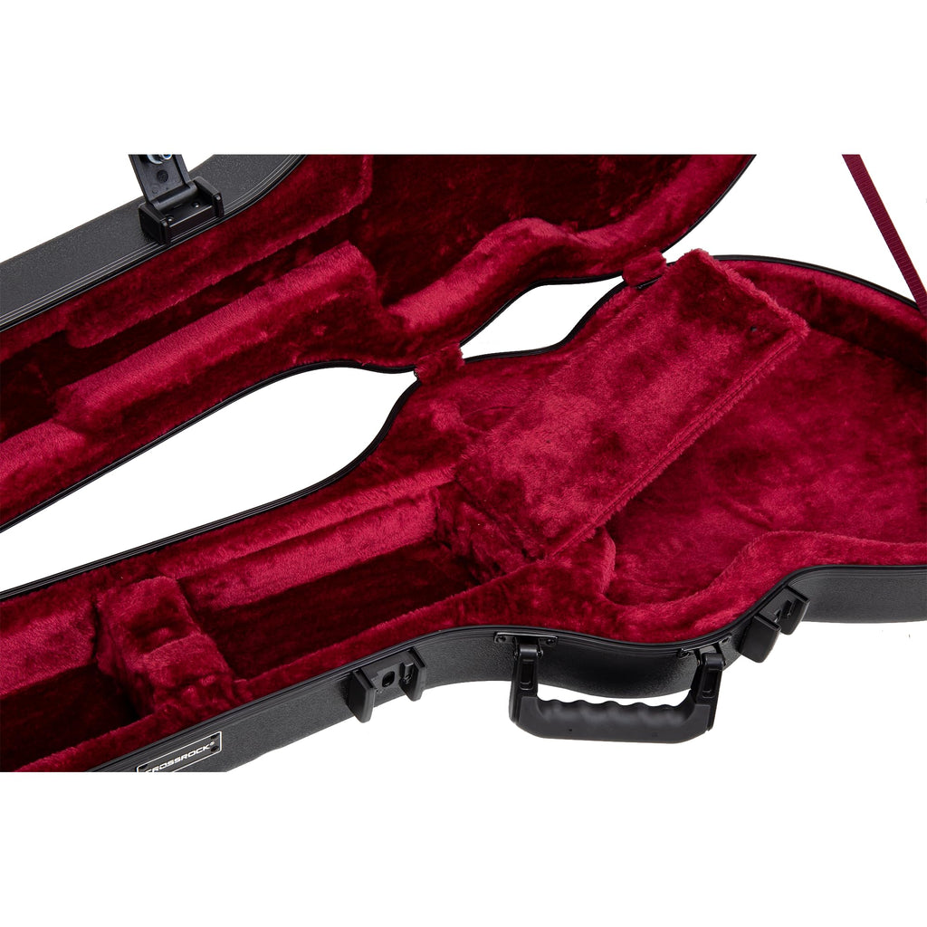 Semi-Hollow Electric Guitar Flight Case with Lock Black L114