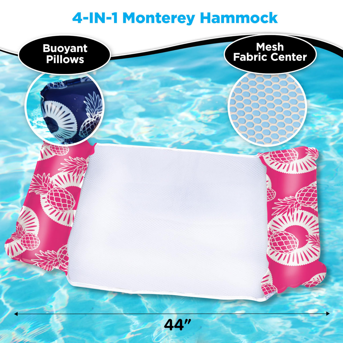 4-in-1 Inflatable Pool Hammock 4-Pack T1018