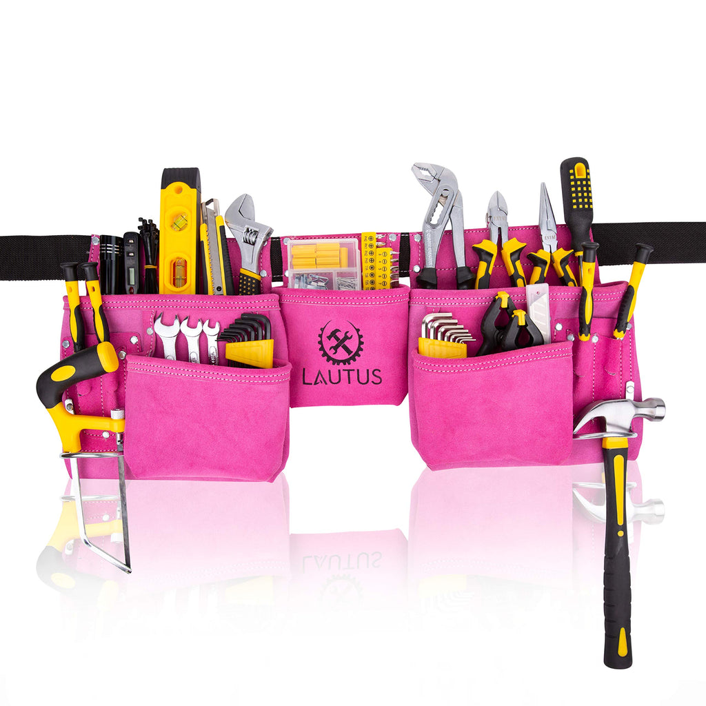 Pink 11 Pockets Tool Belt U67360