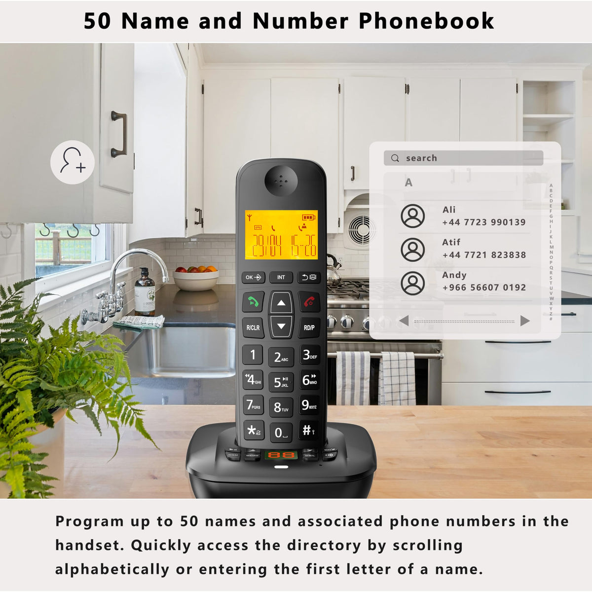 DECT Cordless Phone with Answering Machine N93258
