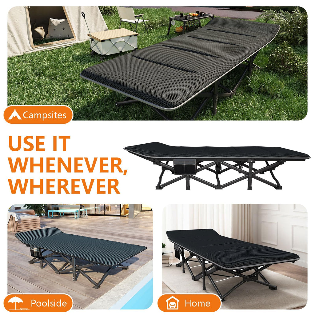 31.5" Wide Camping Cot with Pad C5643
