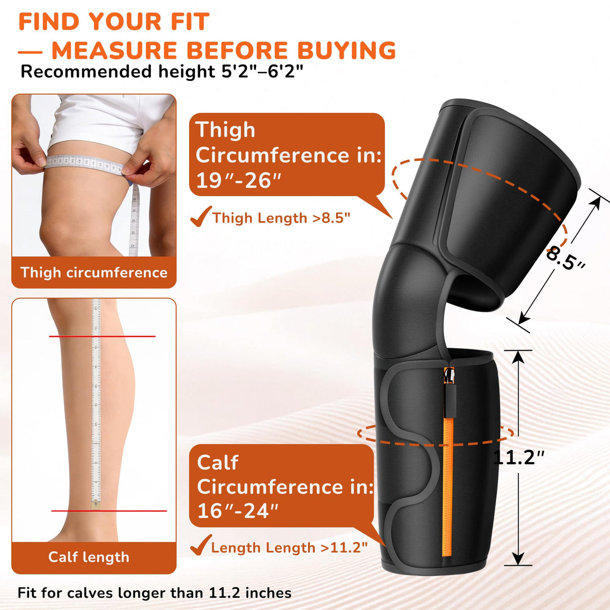 Air Compression Leg Massager with Heat I768955
