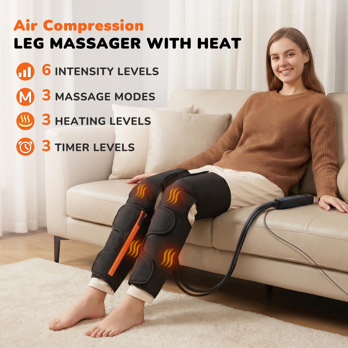 Air Compression Leg Massager with Heat I768955