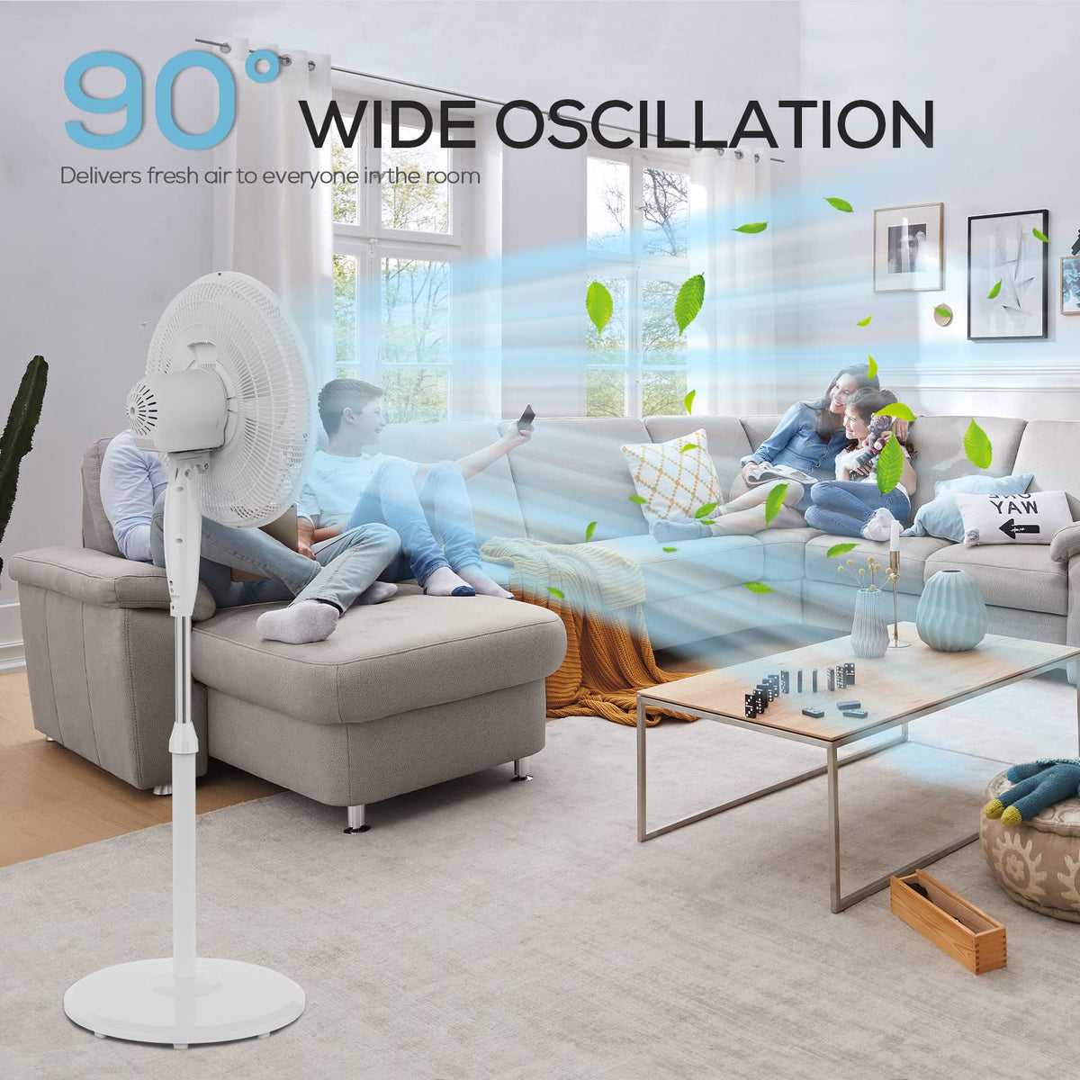 16'' Oscillating Pedestal Fan with Remote L492465