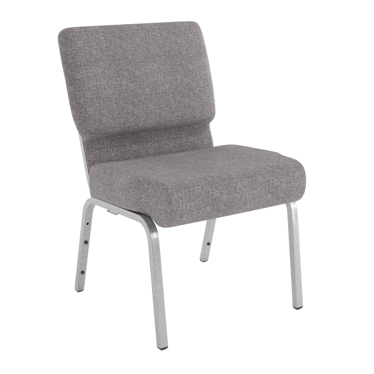4 Pack Stacking Church Chair in Gray Fabric H500