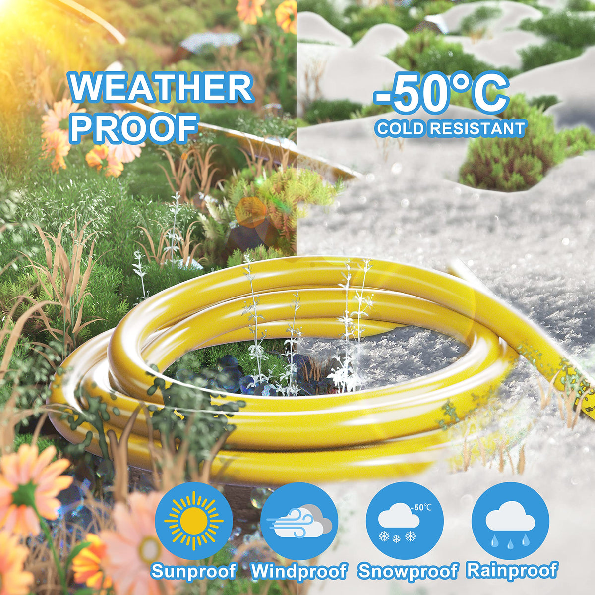 100 FT 12/3 Gauge Heavy Duty Outdoor Extension Cord Waterproof Y434