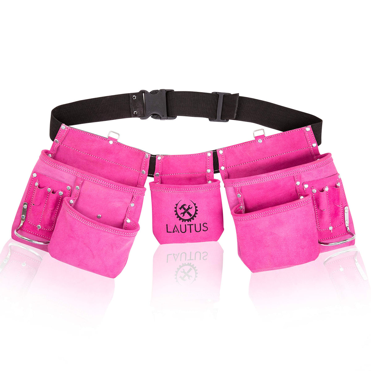Pink 11 Pockets Tool Belt U67360