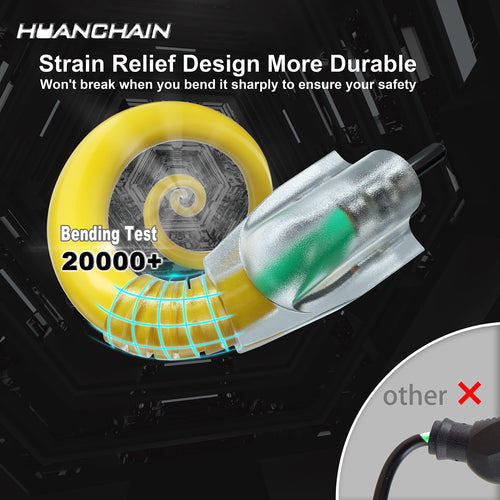 100 FT 12/3 Gauge Heavy Duty Outdoor Extension Cord Waterproof Y434