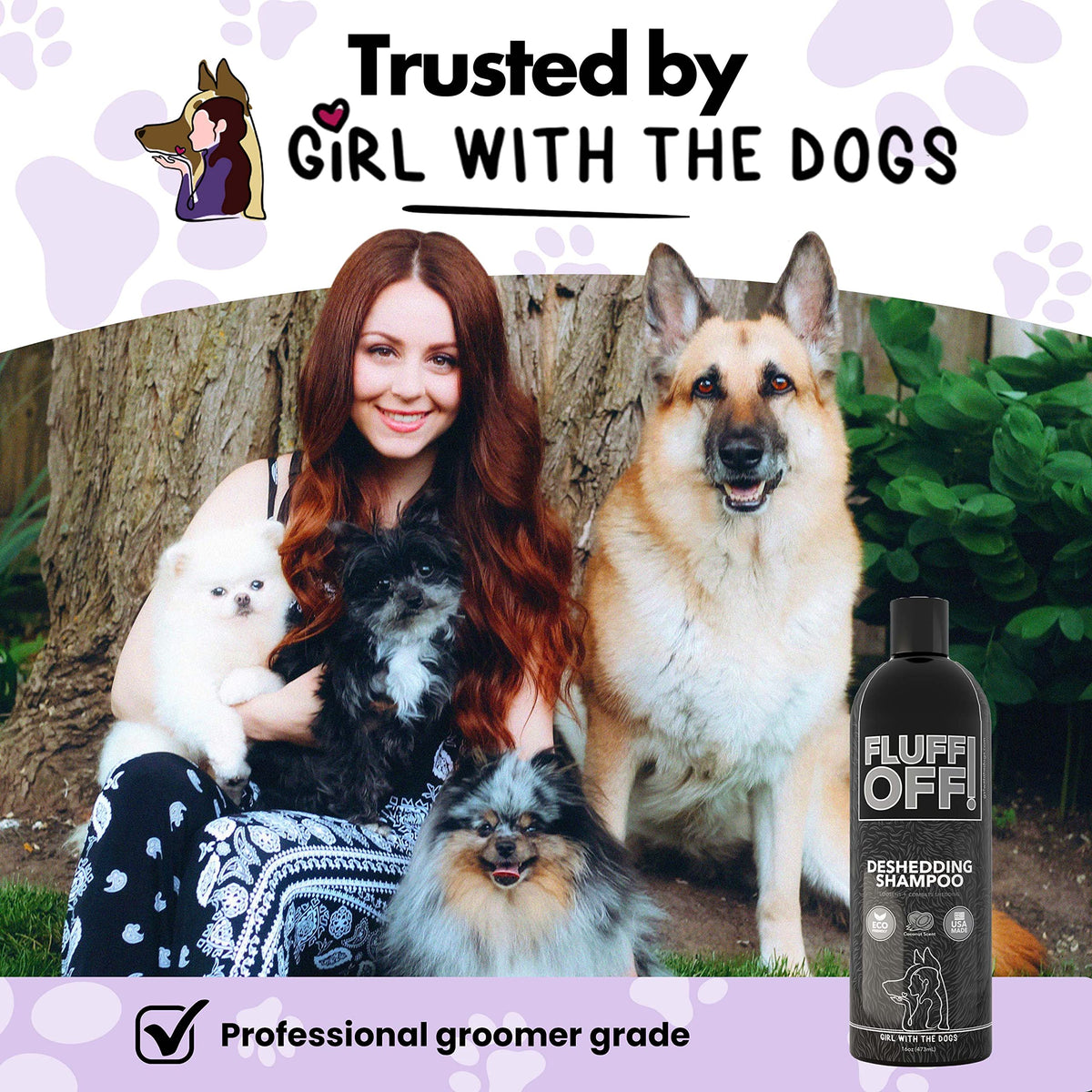 Natural Deshedding Dog & Cat Shampoo C260