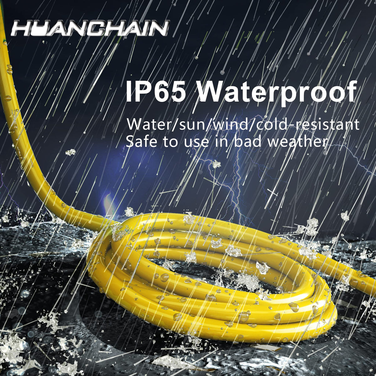 100 FT 12/3 Gauge Heavy Duty Outdoor Extension Cord Waterproof Y434