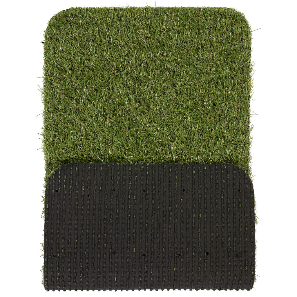 Artificial Grass Puppy Potty Training Pad with Tray, 15" x 30" Reusable H30563